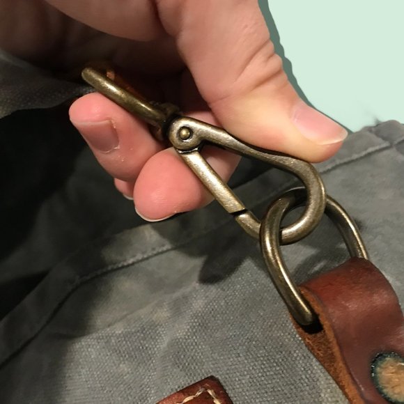 “The Scout” Backpack by Bradley Mountain waxed canvas and leather hiking pack - Picture 13 of 16